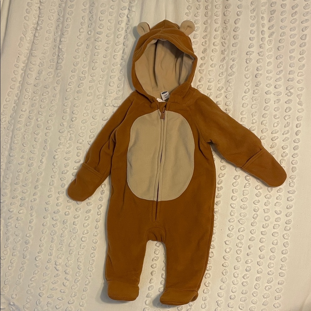 NWT Old Navy Brown Monkey Baby Footie Costume